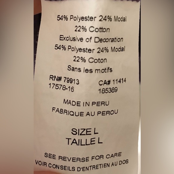 A Pea In The Pod size L maternity short sleeve purple loose-fitting shirt - Picture 2 of 4